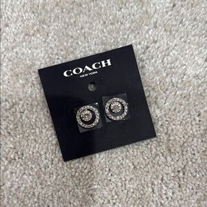 Coach Silver Stud Earrings